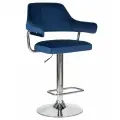 Стул барный DOBRIN Стул барный DOBRIN CHARLY, синий велюр (MJ9-117) арт. LM-5019_CH-M_V-MJ9-117