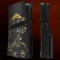 Боковые сменные панели на PS5 PRO версия с дисководом, №15, Ghost of Yotei-Черный