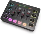 Микшер / Звуковая карта Fifine mixer SC3 (Black) / звуковые эффекты / RGB подсветка