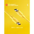 Кабель COMMO Jelly USB-Type-C - USB Type-C, 1,2 м, Yellow
