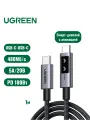Кабель UGREEN Robot L509 UNO (35501) Type C to Type C 5A PD 100W в оплетке 1 м, цвет черный