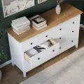 IKEA Комод кымор 8 ящиков, HEMNES 160*95*50, белый/светло-коричневый, кымор (хемнес икеа)