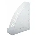 2 шт. Лоток вертикальный для бумаг BRAUBERG Standard+, 250х90х300 мм, прозрачный, 237227