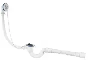 Сифон мини элит для ванн с нержавеющими чашками и с гофротрубой D4050, VIRPLAST 30980654 (1 шт.)