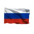 Двухсторонний флаг России (Российской федерации - РФ) на блекауте, 90х135 см