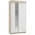 1 шт шкаф-купе Бассо 1,0м дуб сонома/белый + 1 шт Зеркало для ШК Бассо 1,0м (Интерьер-Центр)