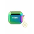 Чехол Guess PC/TPU with 4G Charm Iridescent для AirPods 3, цвет Черный (GUA3HPLIGEK)