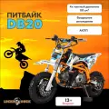 Внедорожный кроссовый мотоцикл Lucky Duck DB20, объем двигателя 110 куб. см, автоматическая трансмиссия