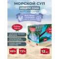 Родные корма Морская серия 85 г консервы для кошек филе курицы с кальмаром в соусе по-азиатски 1х12