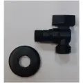 Кран шаровой угловой Kaiser Black 261Bl-1/2х3/4