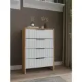 Комод для вещей, 60х35х85,6 см, для спальни и офиса, 4 ящика, шариковые направляющие, стильный современный дизайн