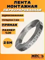 Лента монтажная перфорированная оцинкованная прямая 1х20 (25 м)