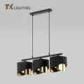 Подвесной светильник TK Lighting Grant Black 4824, E27, 3*40 Вт, цвет черный/золото
