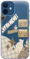 Силиконовый чехол на Apple iPhone 12 Mini / Эпл Айфон 12 мини с рисунком GUCCI Stickers