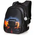 Рюкзак школьный для мальчика 17 л для начальной школы с анатомической спинкой SkyName (СкайНейм), с мячиком на брелоке