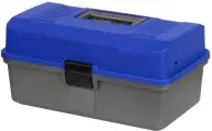 Ящик для рыбалки двухполочный синий Helios