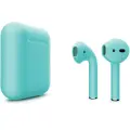 Беспроводные наушники Apple AirPods 2 Color (без беспроводной зарядки чехла), матовый бирюзовый