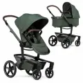 Joolz Day 5 Forest Green с дождевиком, зеленая, детская коляска 2 в 1 с люлькой и сиденьем, для детей с рождения и до 3 лет
