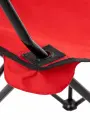 Складной туристический стул, металл, красный, максимальная нагрузка 90кг