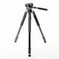 Видео штатив профессиональный 188 см и нагрузкой 18 кг QZSD Q680A