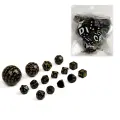 Дайсы для Днд Время игры, набор кубиков для DnD, D&D 7 шт, черные