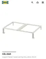 IKEA HÅLLBAR Опорная рама для мусорных контейнеров, белая, 60 см