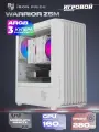 Корпус Warrior Z5M + 3 ARGB вентилятора + закаленное стекло, Micro-ATX, Mini-ITX