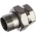 Сгон Giacomini прямой, НВ, 1, 1, латунь, хромированный R18X005