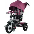 Детский трехколесный велосипед Tech Team с ручкой Luxury фиолетовый 1/1