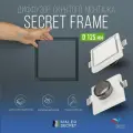 Диффузор скрытого монтажа под покраску SECRET FRAME D125, квадратный, гипсополимер.