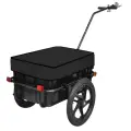 Велосипедный прицеп-тележка черного цвета, размер 61 х 42 х 31 см