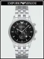 Наручные часы EMPORIO ARMANI, черный, серебряный