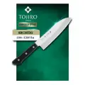 Нож Кухонный Шеф Сантоку TOJIRO (F-316), 17 см, сталь VG-10, рукоять дерево, Япония