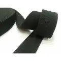 Стропа-лента ременная 38 мм, хлопок искусственный толщ. 2,6 мм, 45 метров, черная
