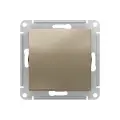 Переключатель 1-клавишный ATLASDESIGN, скрытый монтаж, шампань | код. ATN000561 | Schneider Electric (5шт. в упак.)
