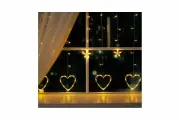Luazon бахрома DECOR. Сердце, IP20, Ш2.4 м, В0.9 м, Н. С. LED-186-220V, 8 режимов, тбелый 4356978