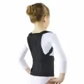 Корсет грудо-пояснично-крестцовый КГК- 110, подходит для детей, черный, размер S