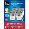 Влажный корм Dog`s Menu для взрослых собак деволяй из птицы 750 г х 6 шт, консервы