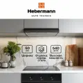 Плоская кухонная вытяжка HBUH 50.2 B, Производительность 540 м /ч, кнопочное управление,3 скорости, черная