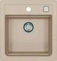 Мойка кухонная Alveus Atrox Granital 20 прямоугольная, 47x50, мойка для кухни, бежевая, встраиваемая снизу, матовая