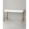 Туалетный столик-консоль Johny Wood, белый, на бронзовых ножках, ЛДСП, металл, 120 x 40 x 78 см