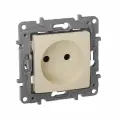Legrand Etika Слоновая кость Розетка без заземления со шторками, винтовые клеммы 672334