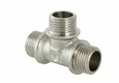 Тройник соединительный никелированный 3/4 нар нар нар Valtec 1шт