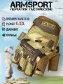 Перчатки тактические мужские без пальцев Armsport, короткие мотоперчатки с защитными вставками, защитные, XL