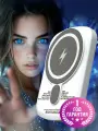 Luckroute Магнитный пауэрбанк 5000 mAh Luckroute MagSafe Power Bank для телефона, с быстрой беспроводной зарядкой, полностью совместим с iPhone 12/13/14/15