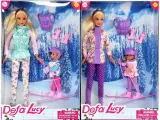 Куклы DEFA Lucy Снежное приключение, 29 и 14 см, с аксессуарами, 2 вида, в коробке