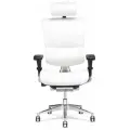 Эргономичное кресло Falto Expert Sail Leather кожаное, цвет: белый