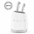 Набор ножей SMEG из 7 предметов с подставкой, белый пластик металлический