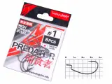 Крючки офсетные Lucky John Predator LJH350 №1 длина 38 мм 8 шт.