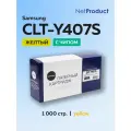 Картридж NetProduct CLT-Y407S желтый для Samsung CLP-320/325/CLX-3185, с чипом
